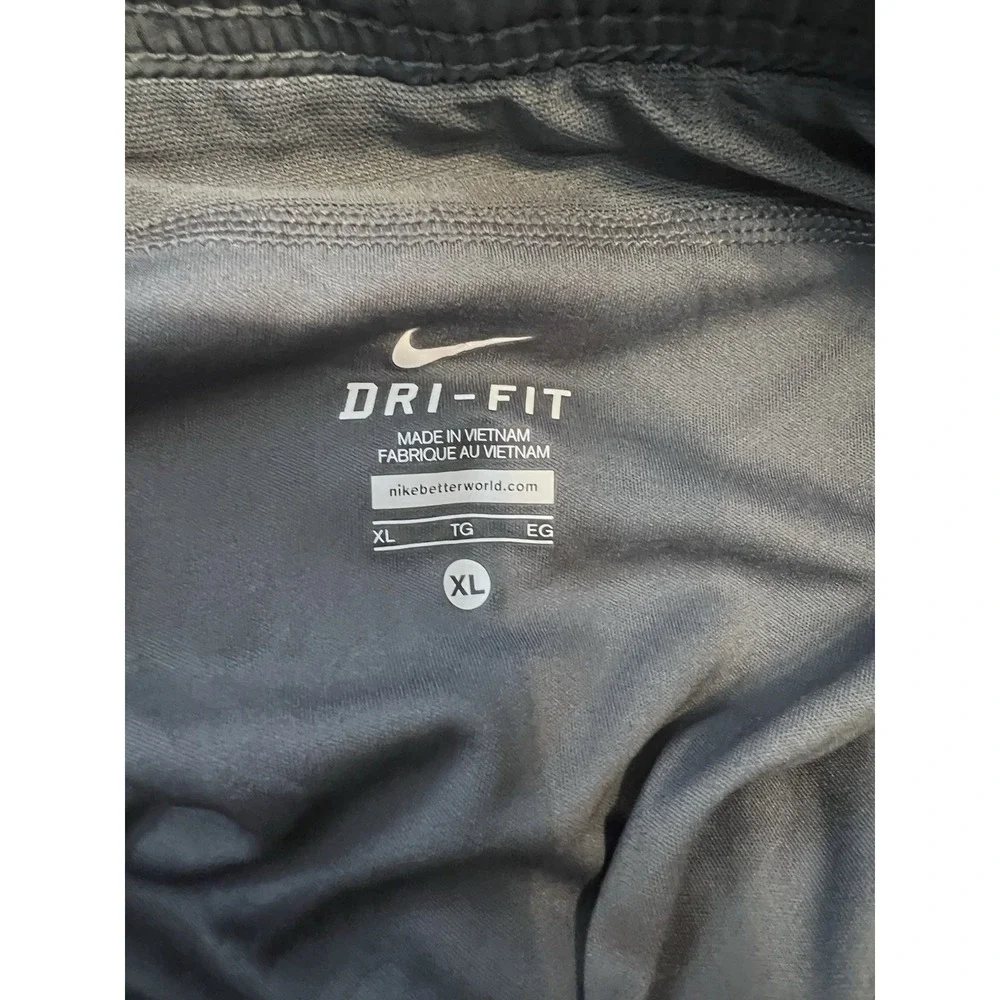 Nike DRI-FIT‎ Womens Running Brief Lined Shorts Gray Size XL
